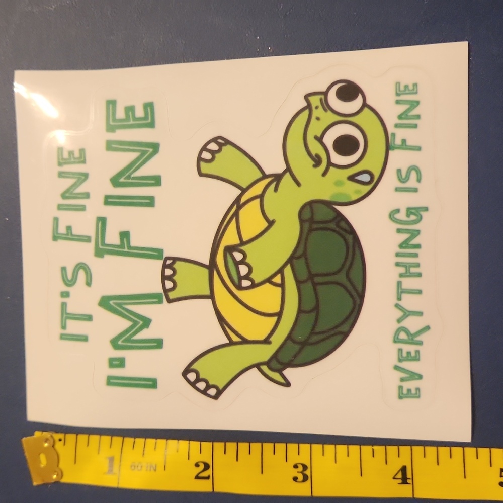 Green Turtle Sticker - Picture 2 of 3